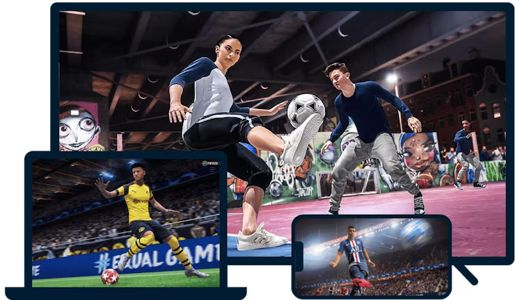 &Ccedil;eşitli cihazlarda FIFA.