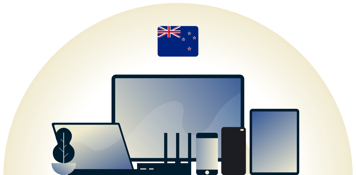 New Zealand VPN beskytter en r&aelig;kke forskellige enheder.